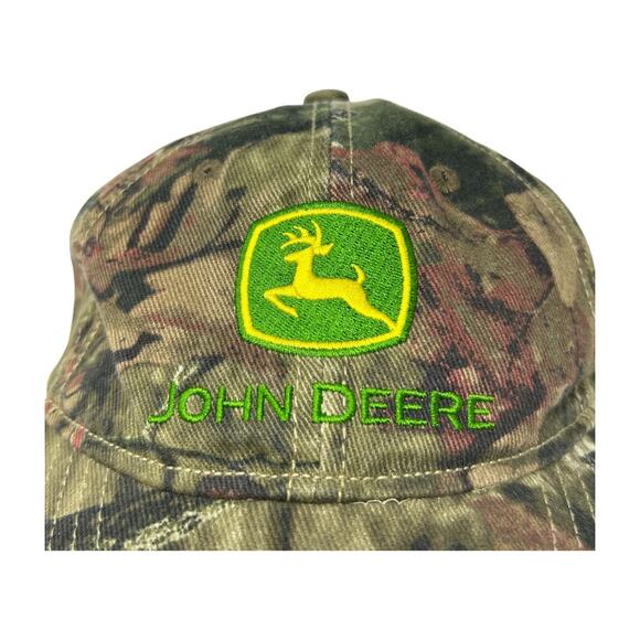 John Deere Toddler 2T/3T Green Camouflage Hat One Size Embroidered Logo Camo - Picture 6 of 16